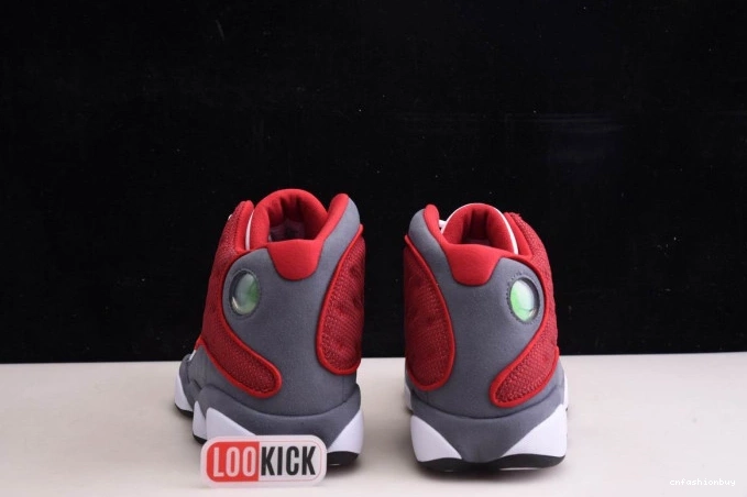 Retro Jordan Red Air Flint 414571-600 13 Grey Gym 1026